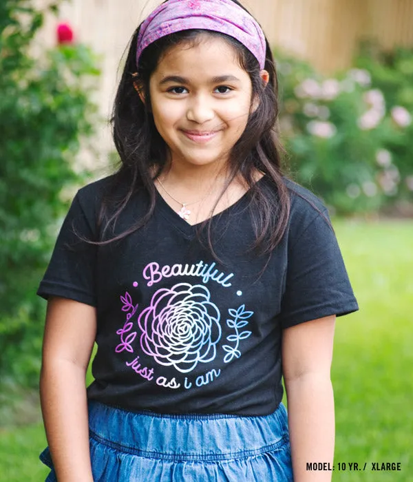 Beautiful Just As I am Girls Tee
