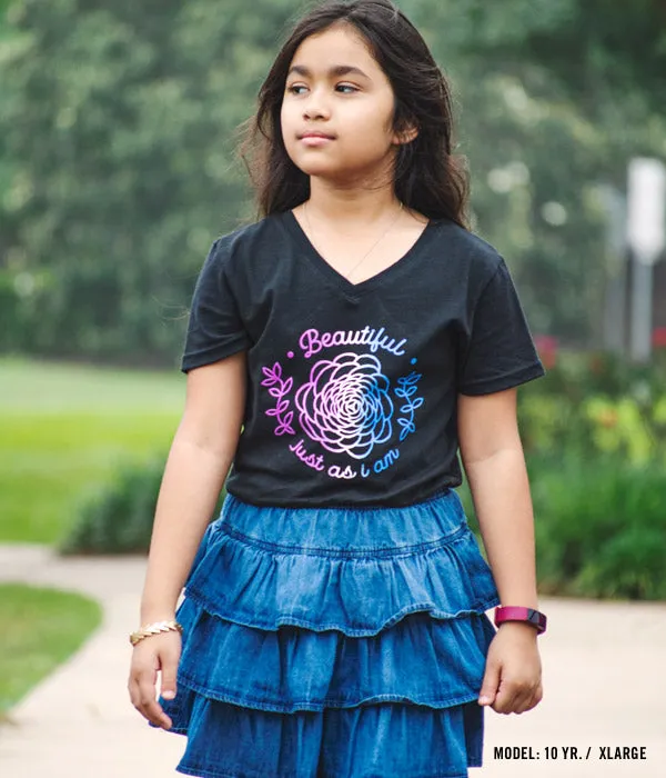 Beautiful Just As I am Girls Tee