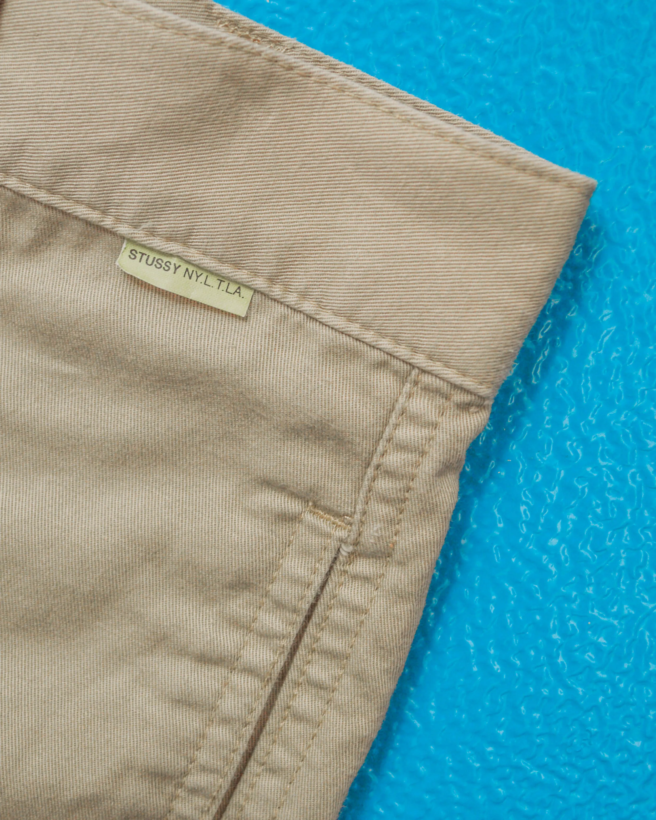 Beige Side Mesh Knee Pocket Cargo Pants (30~31)