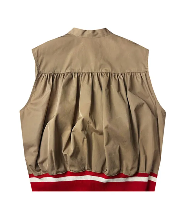 BENECIA 12 Memory Shirring Vest Deep - Beige
