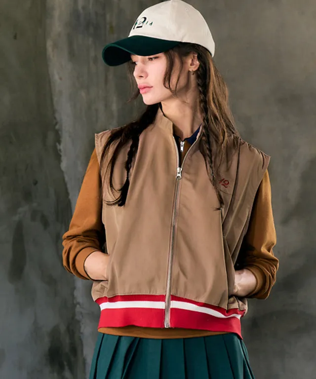 BENECIA 12 Memory Shirring Vest Deep - Beige