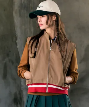 BENECIA 12 Memory Shirring Vest Deep - Beige