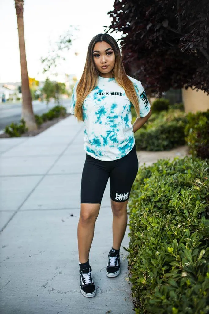 Black Sauce Is Forever (S) | Teal Cloud Tee (LOVE Sleeve)