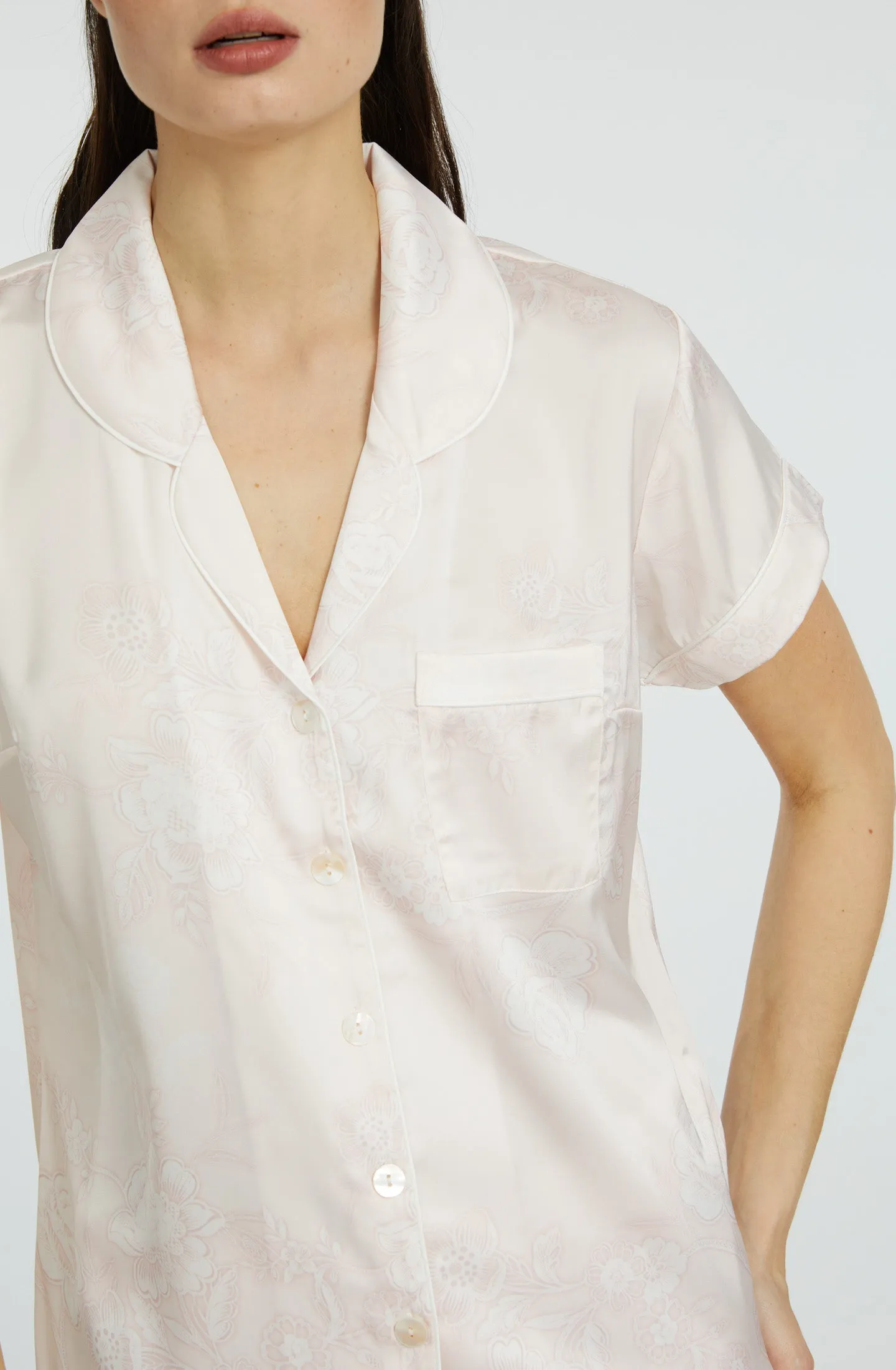 Bliss Rose Short Sleeve & Pant PJ Set