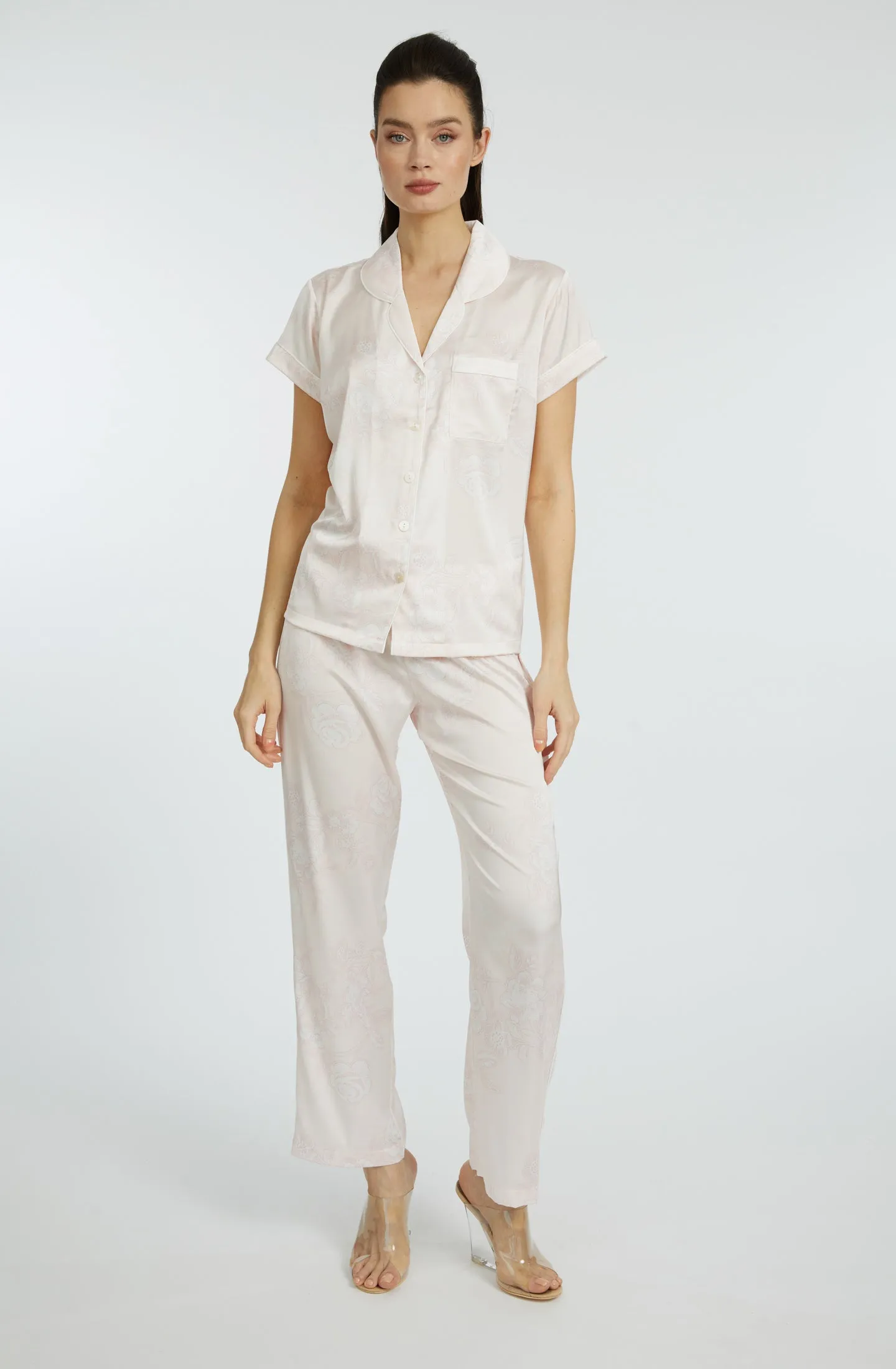 Bliss Rose Short Sleeve & Pant PJ Set