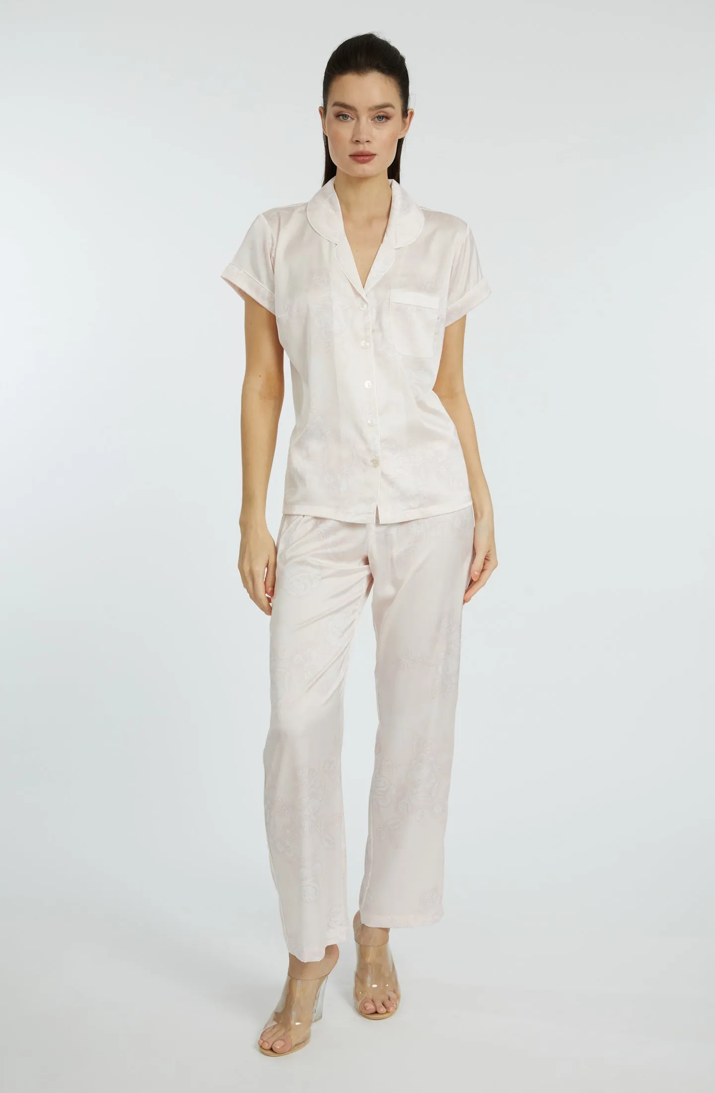 Bliss Rose Short Sleeve & Pant PJ Set