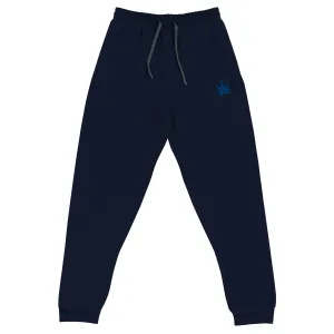 Blue Cannabis Leaf Unisex Joggers
