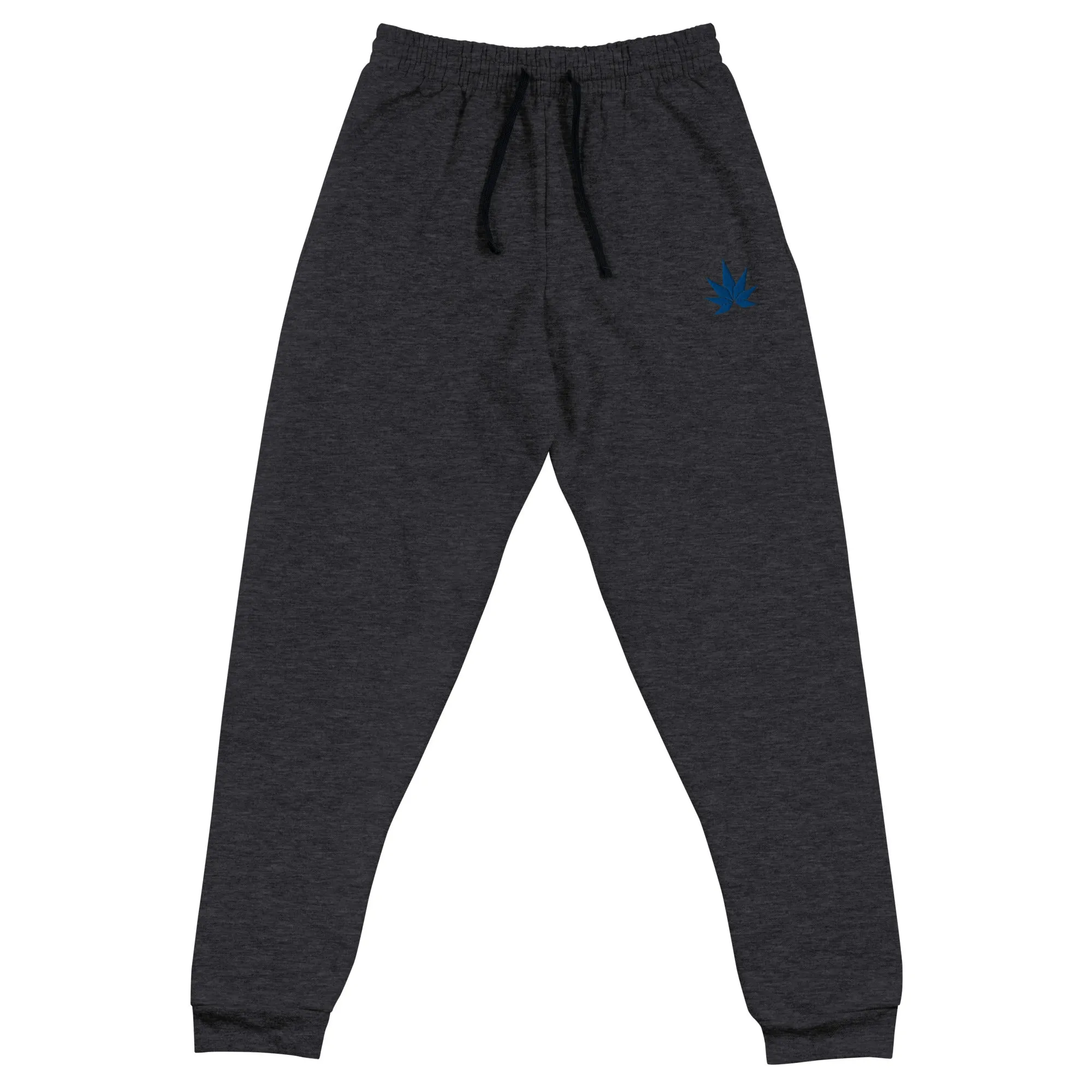 Blue Cannabis Leaf Unisex Joggers