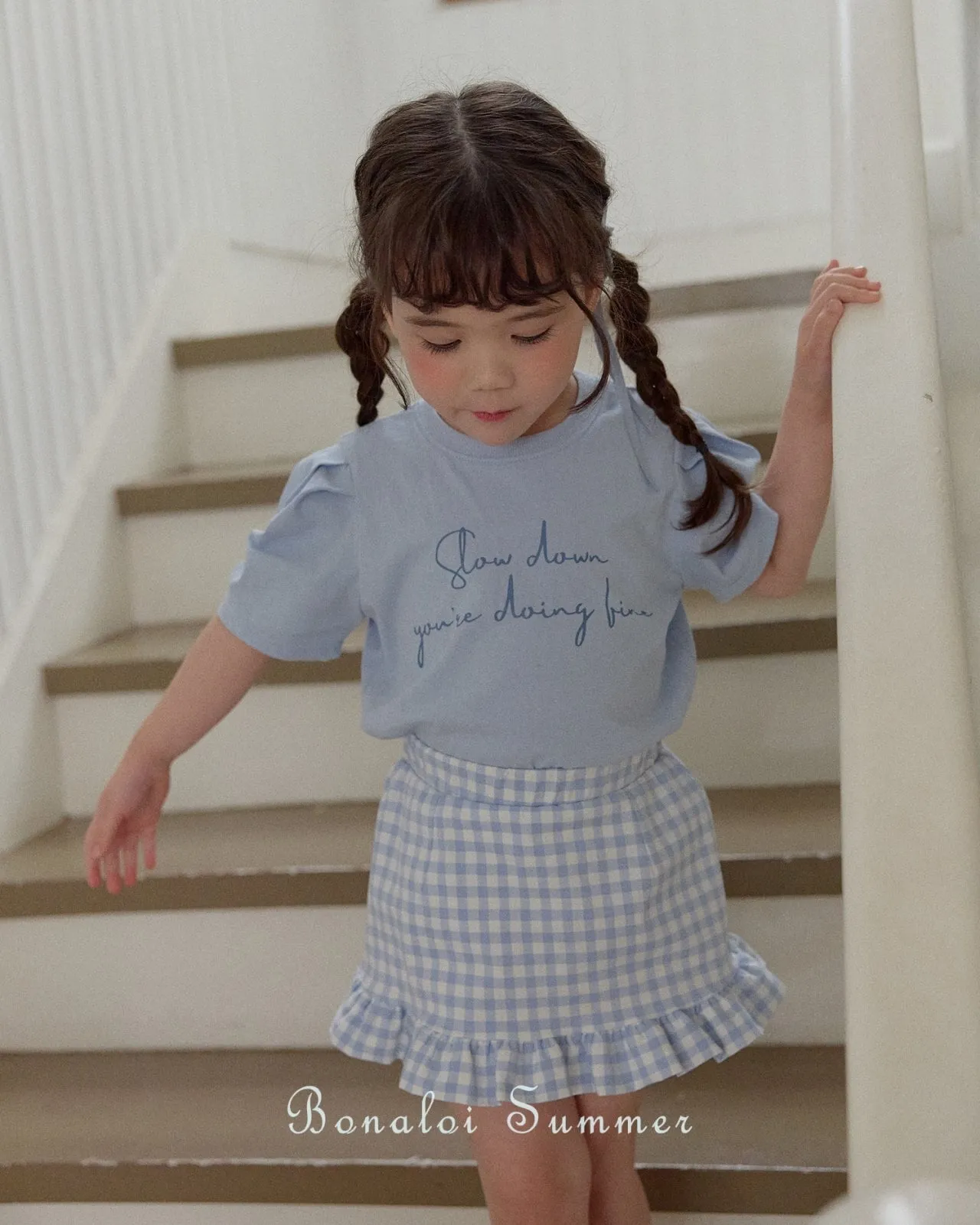 bonaloi / daily puff tee 25ss【for kids&Jr.】