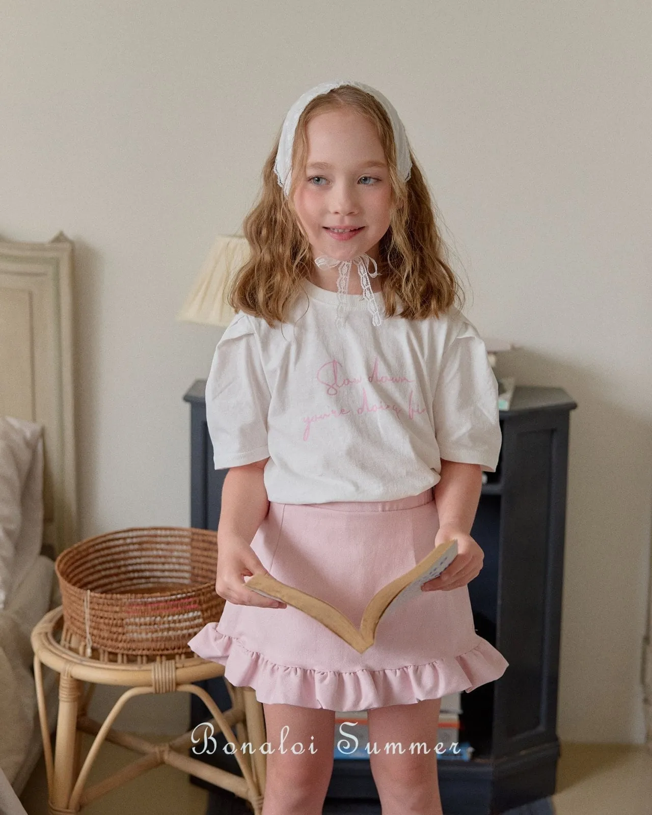 bonaloi / daily puff tee 25ss【for kids&Jr.】
