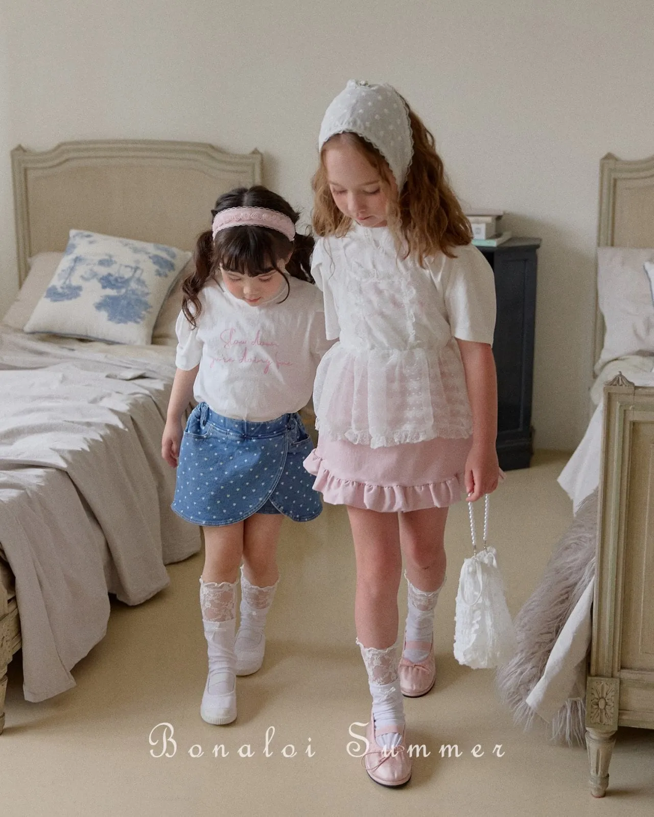 bonaloi / daily puff tee 25ss【for kids&Jr.】