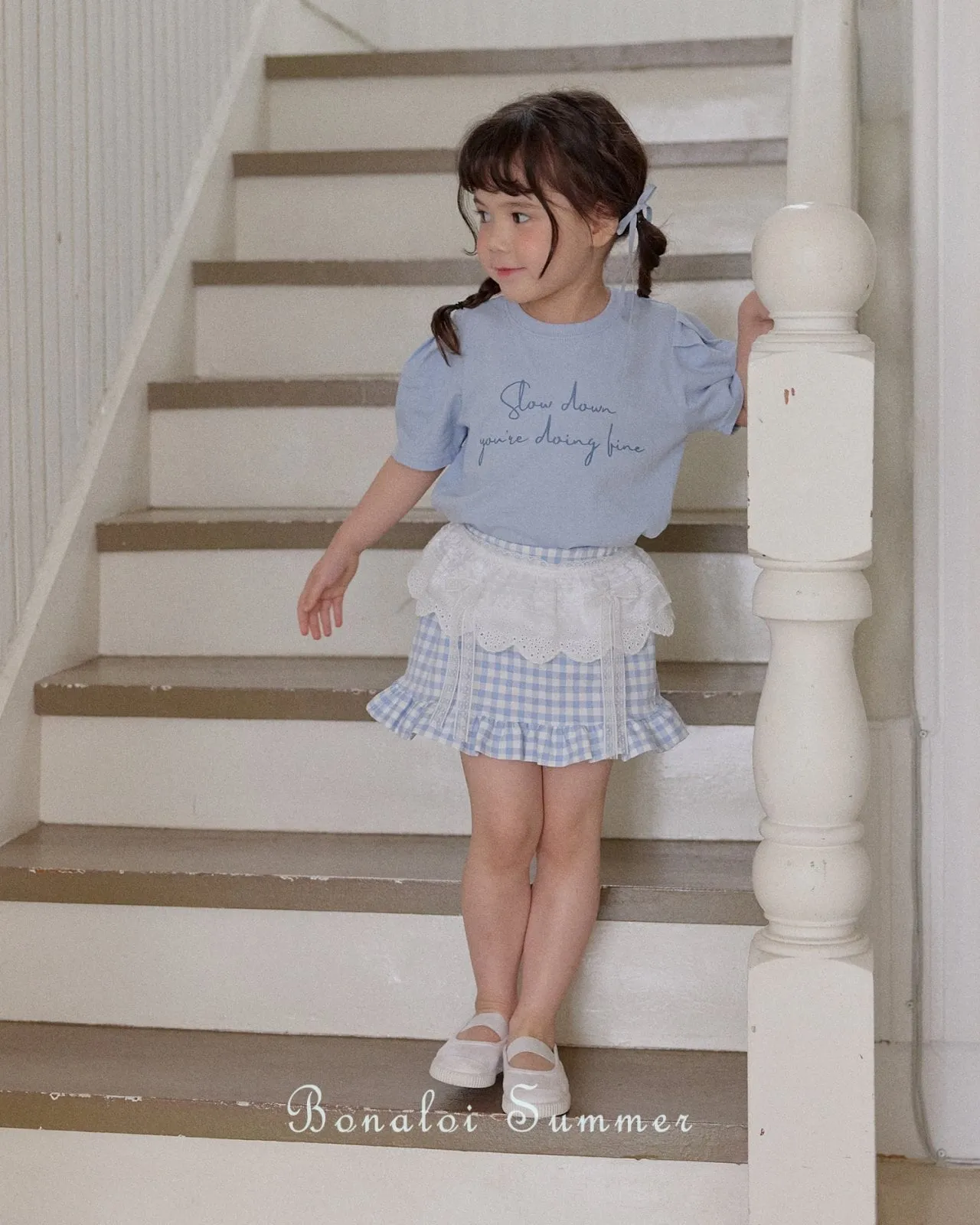 bonaloi / daily puff tee 25ss【for kids&Jr.】