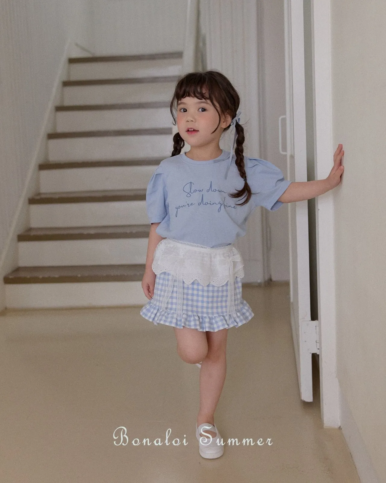 bonaloi / daily puff tee 25ss【for kids&Jr.】