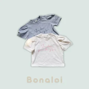 bonaloi / daily puff tee 25ss【for kids&Jr.】