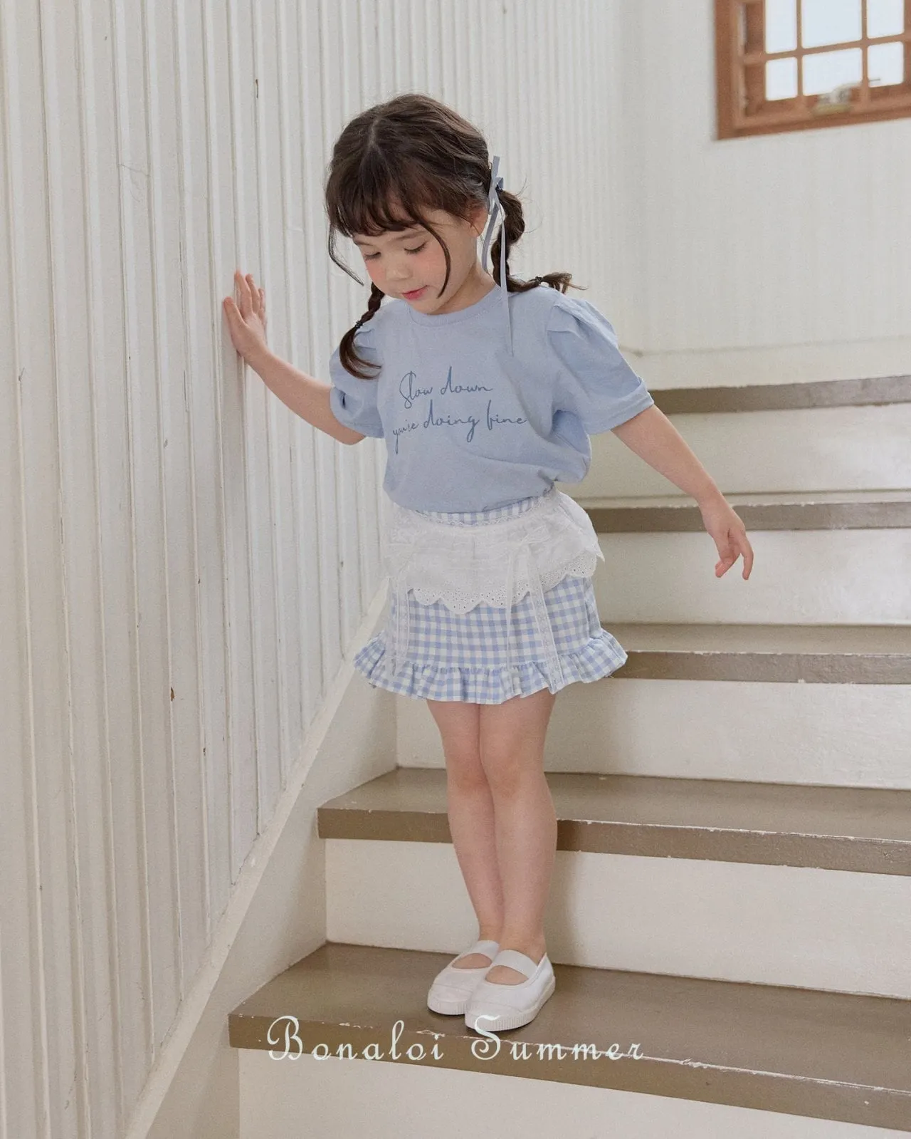 bonaloi / daily puff tee 25ss【for kids&Jr.】