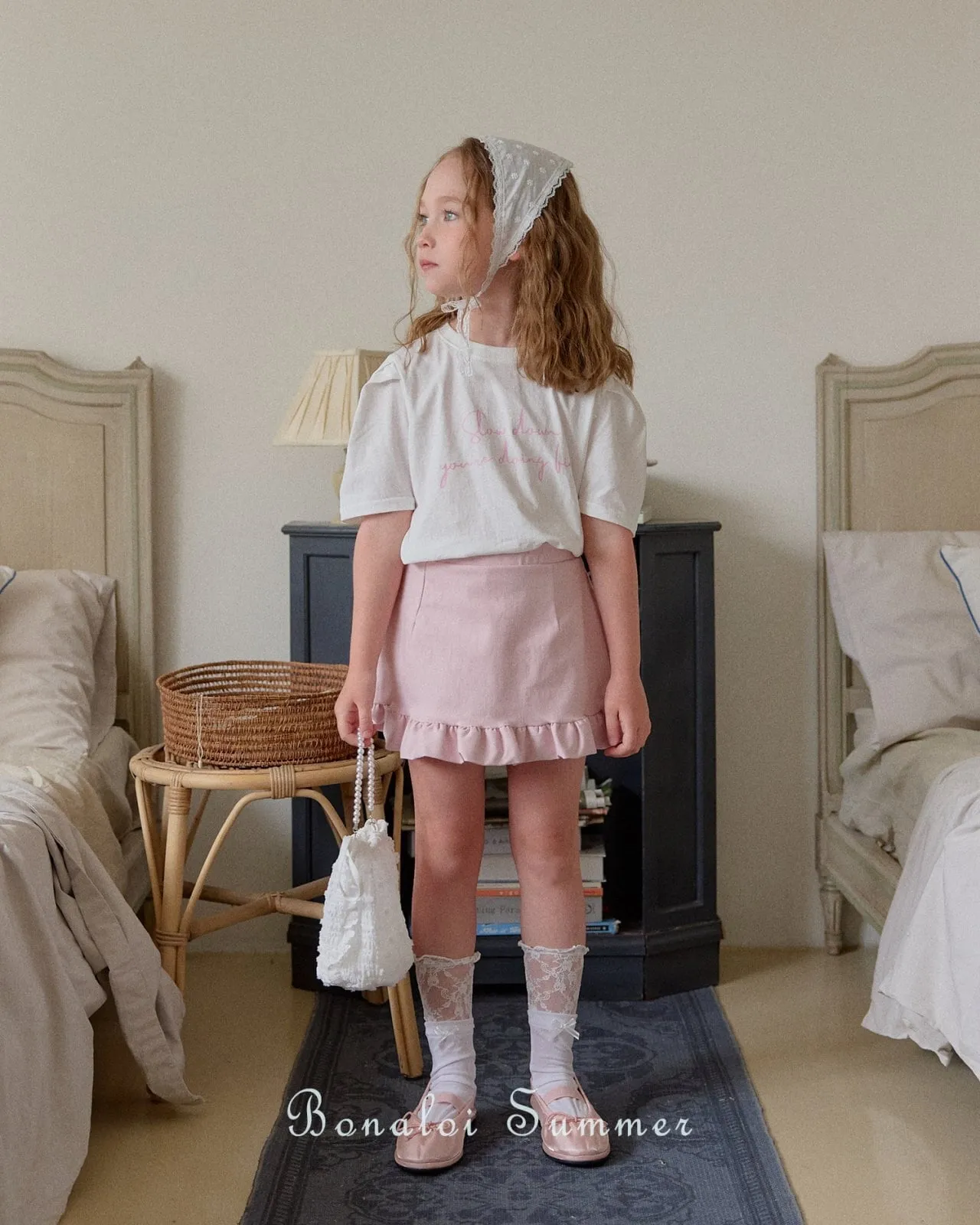 bonaloi / daily puff tee 25ss【for kids&Jr.】