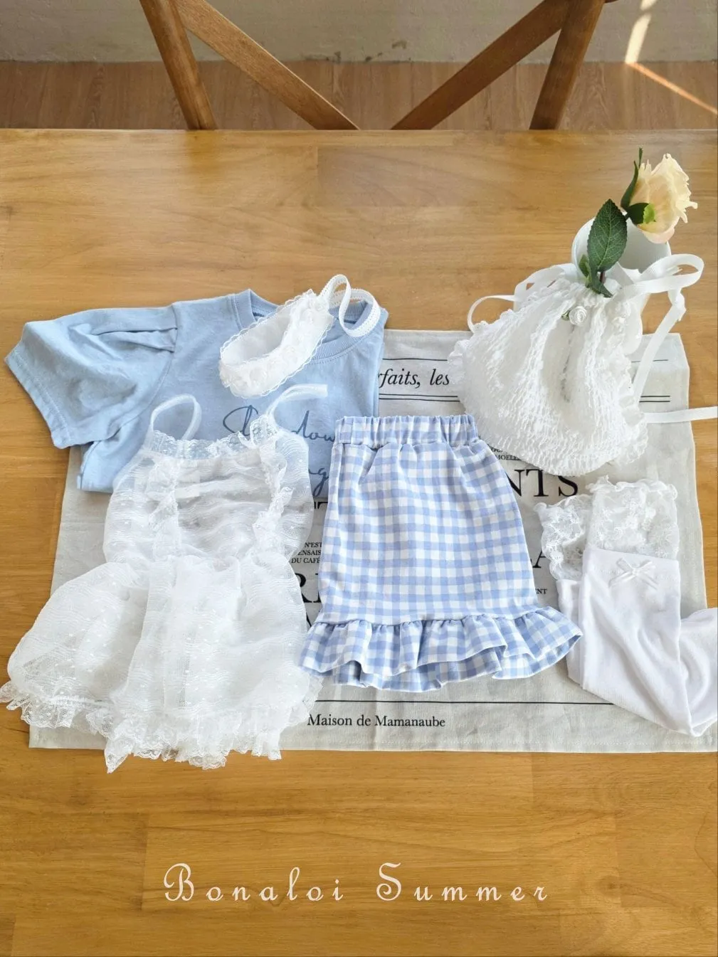 bonaloi / daily puff tee 25ss【for kids&Jr.】