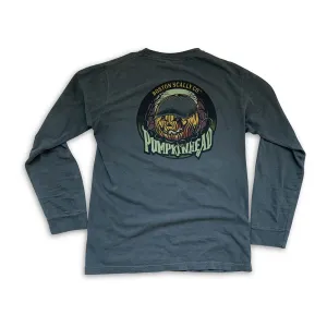 Boston Scally The Pumpkinhead Long Sleeve Tee T-Shirt - Black Dusk