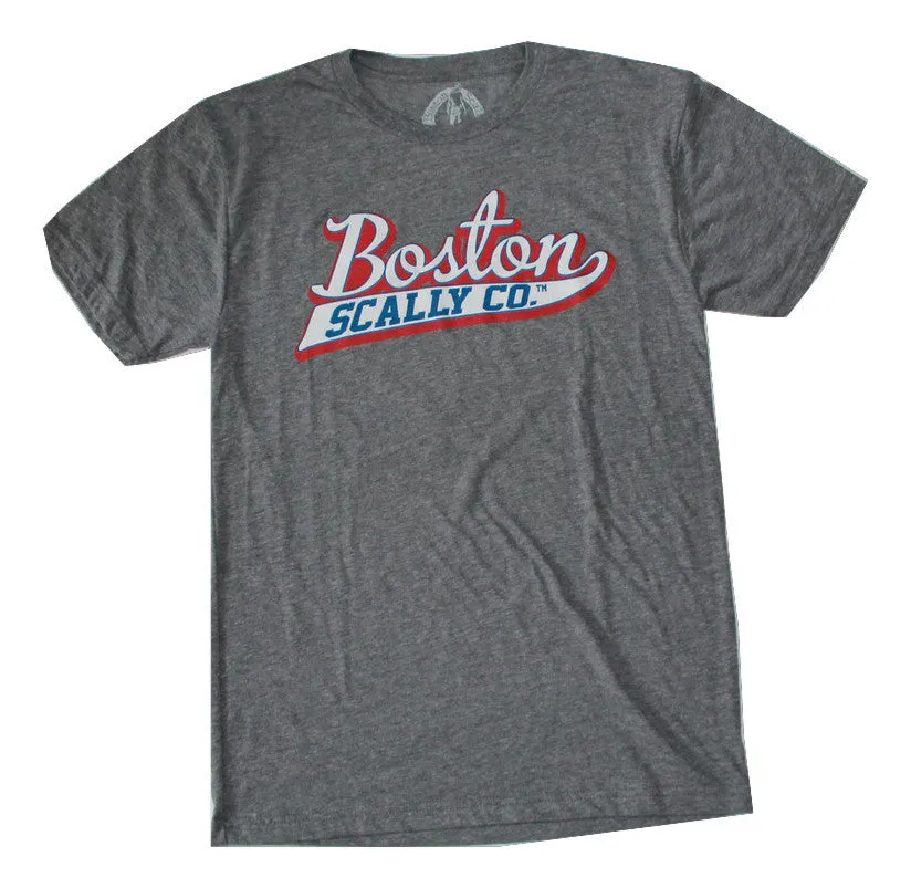 Boston Scally The USA Tee T-Shirt - Grey