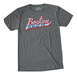 Boston Scally The USA Tee T-Shirt - Grey