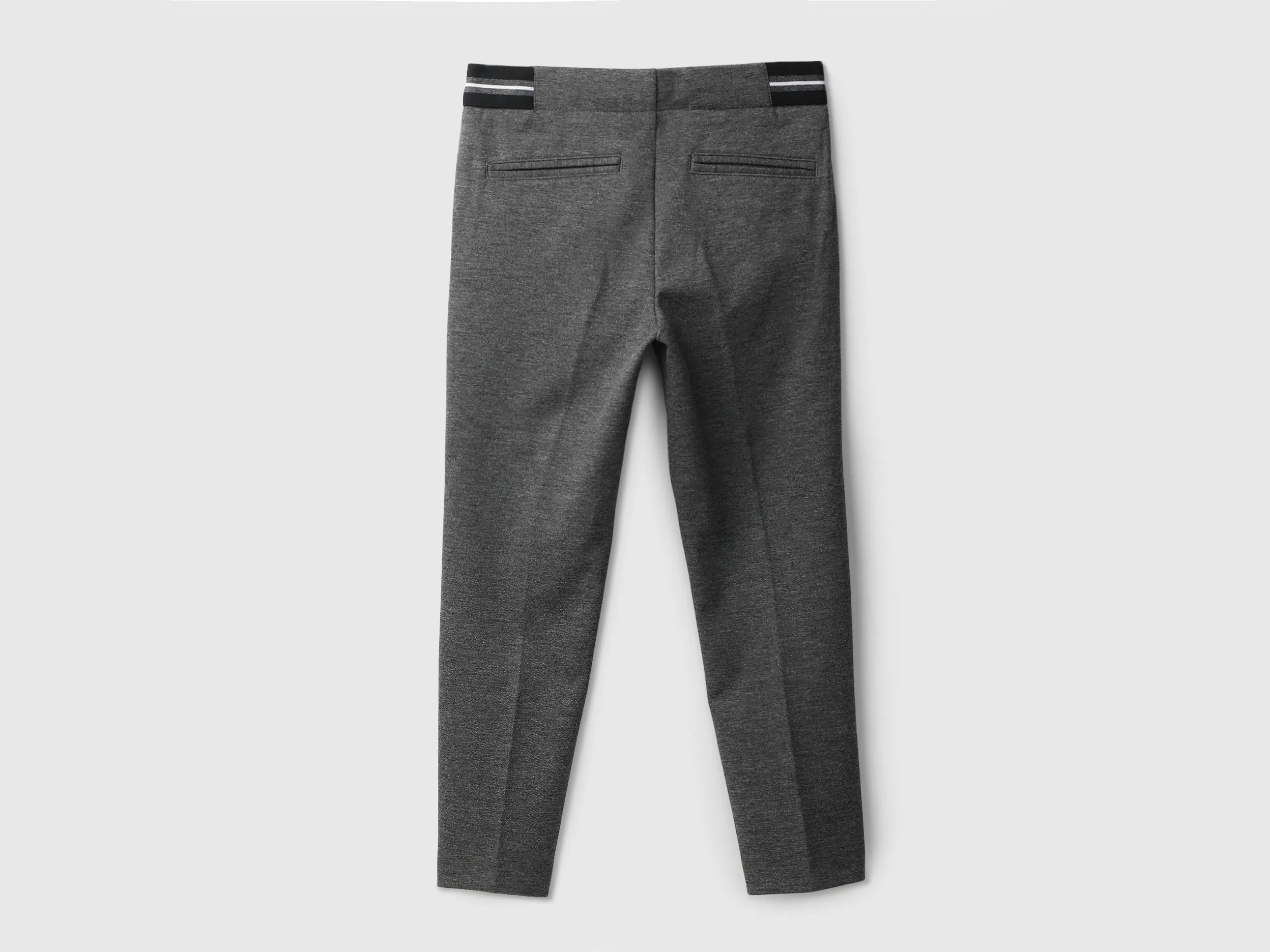 Boys Textured Slim Fit Trousers