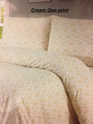 Brand new in package! Premier Bamboo Essence 3 Piece Deep Pocket Sheet set, Twin! Wrinkle, Fade & Stain Resistant! Cream Geo Print!