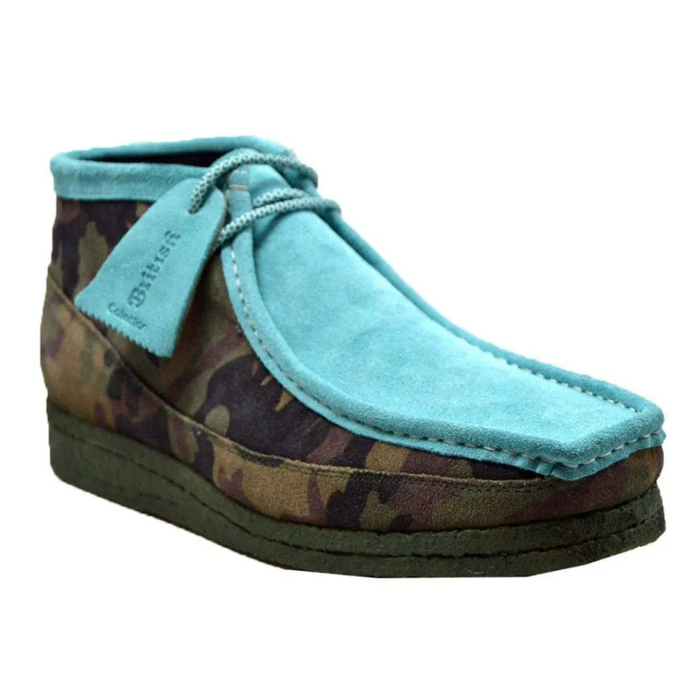 British Walkers Walker 200 Men's Camo Leather and Suede High Tops