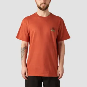 Brixton Linwood T-Shirt Terracotta/Washed Black/Sand