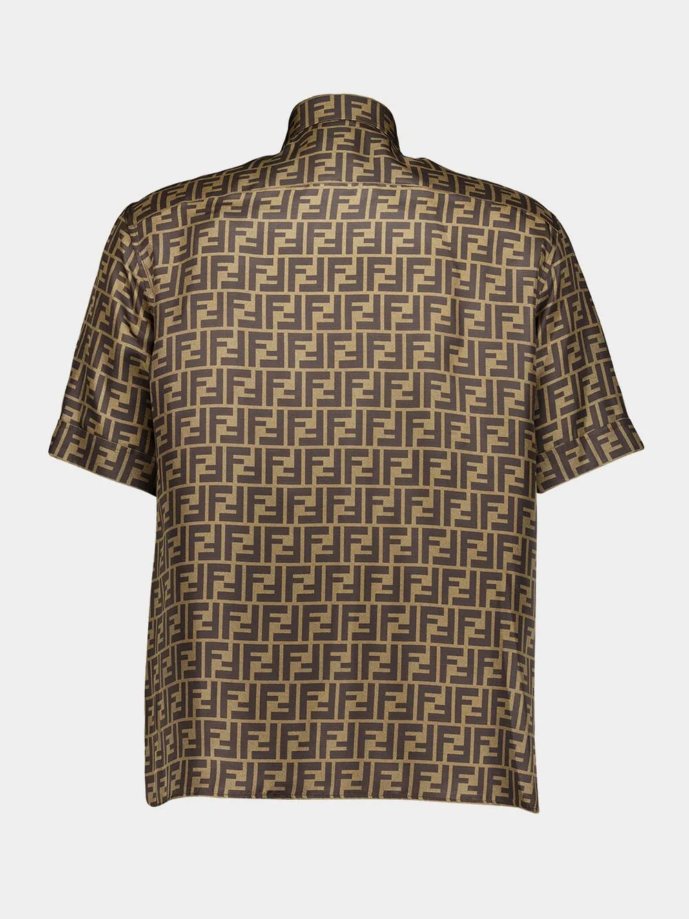 Brown FF Silk Shirt