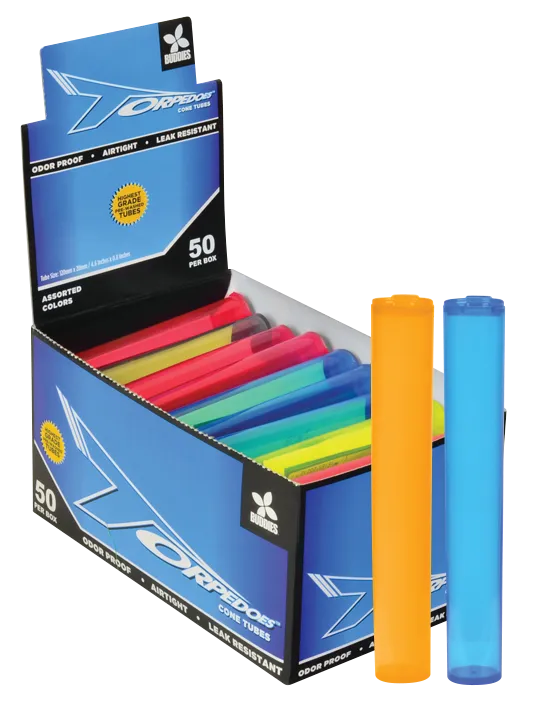 Buddies Torpedoes Cone Tubes 118mm (50 Count PER Display) (Various Counts)