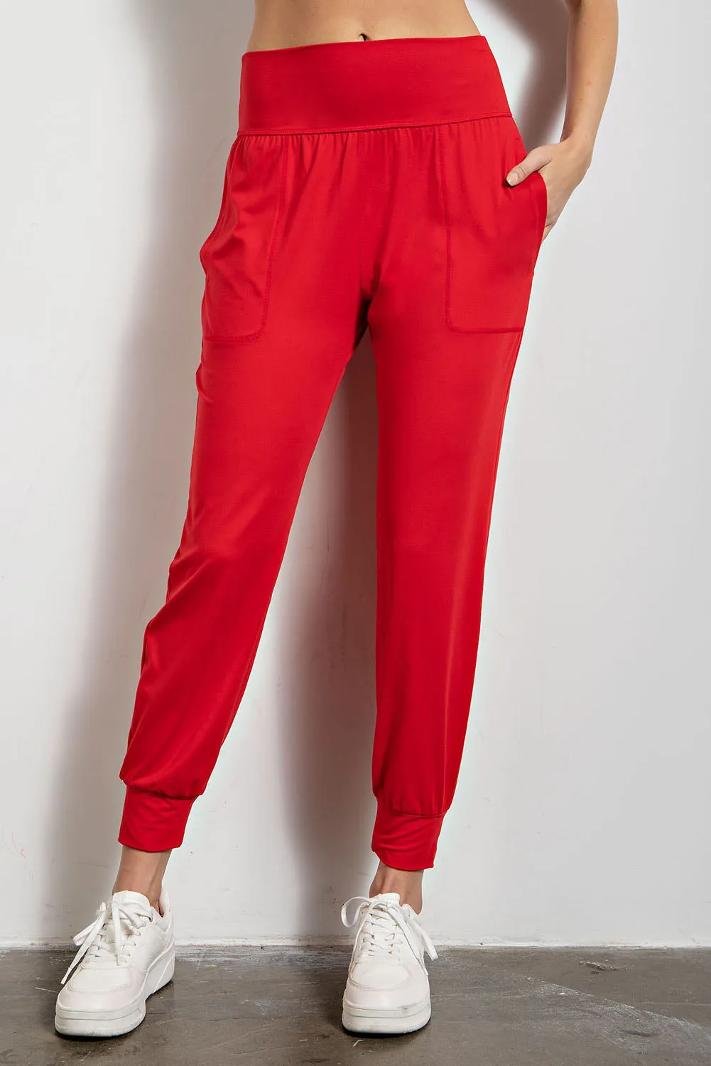 Butter Soft High Waist Joggers with Pockets - Sustainable and Comfortable