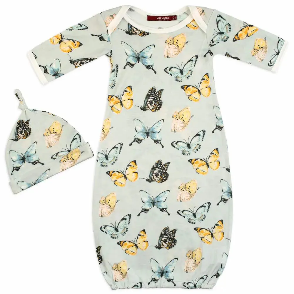 Butterfly Bamboo Gown & Hat