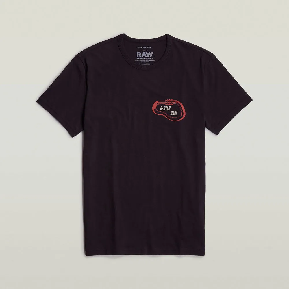 Carabiner Logo T-Shirt - Black