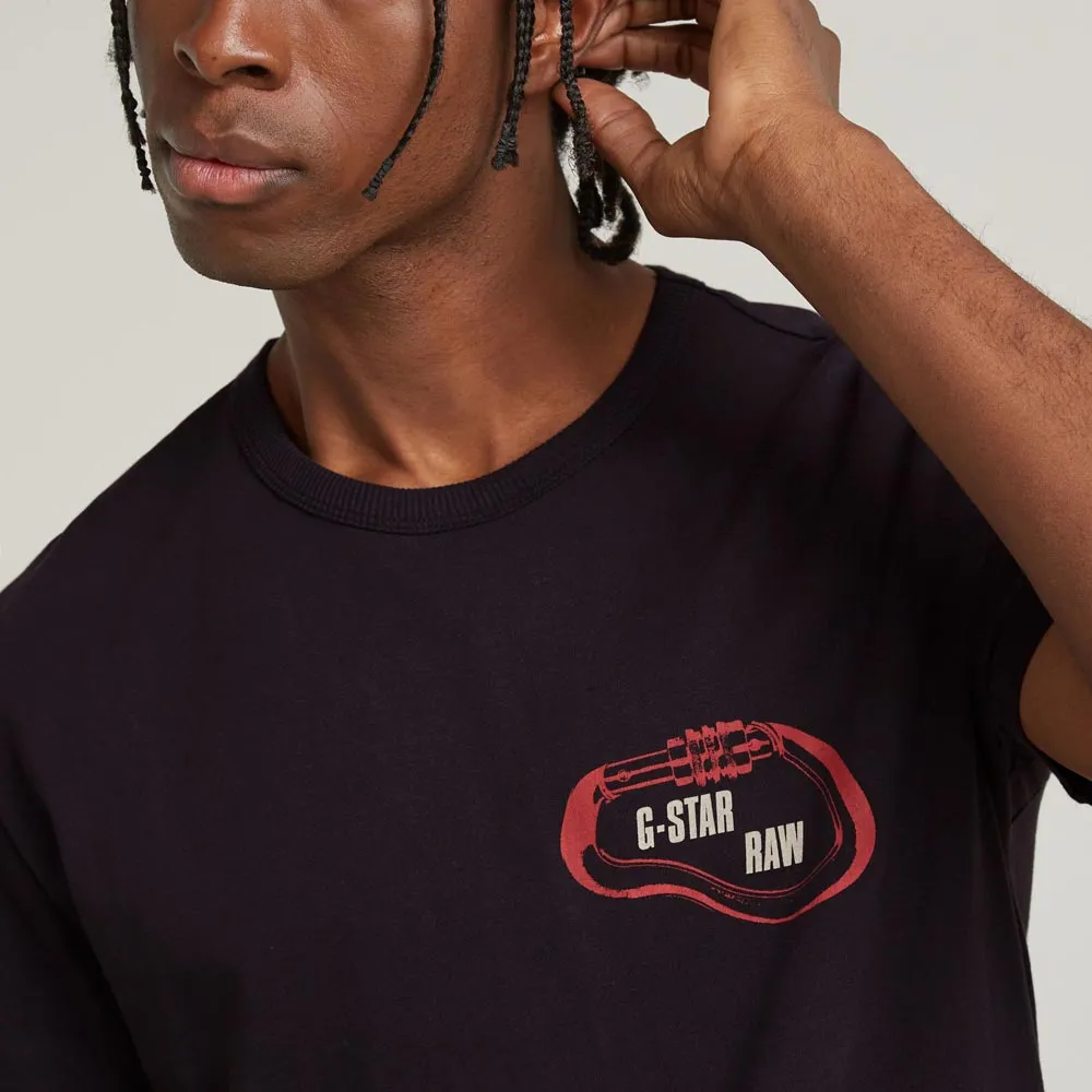 Carabiner Logo T-Shirt - Black