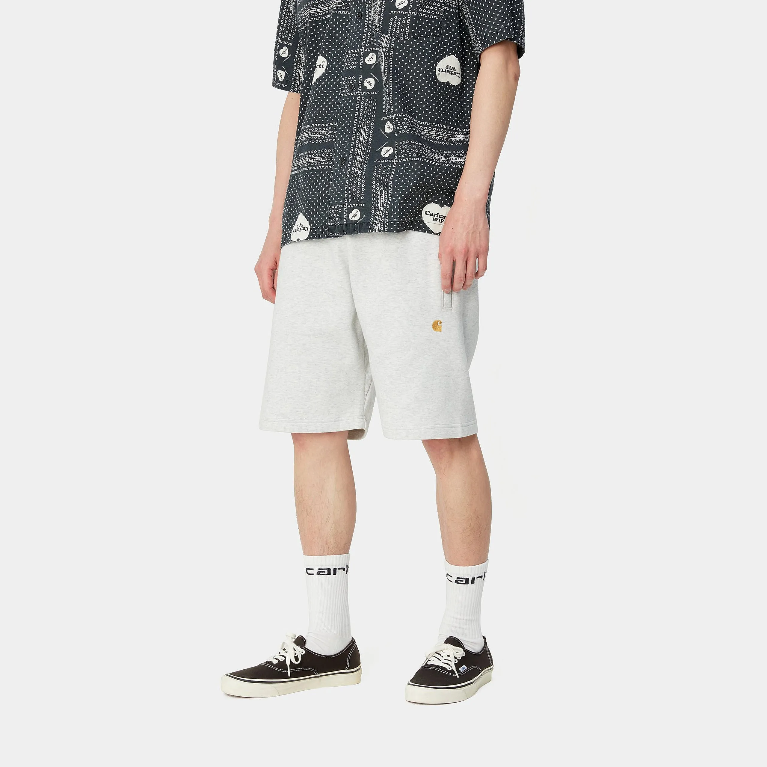 Carhartt WIP Chase Sweat Ash Heather / Gold