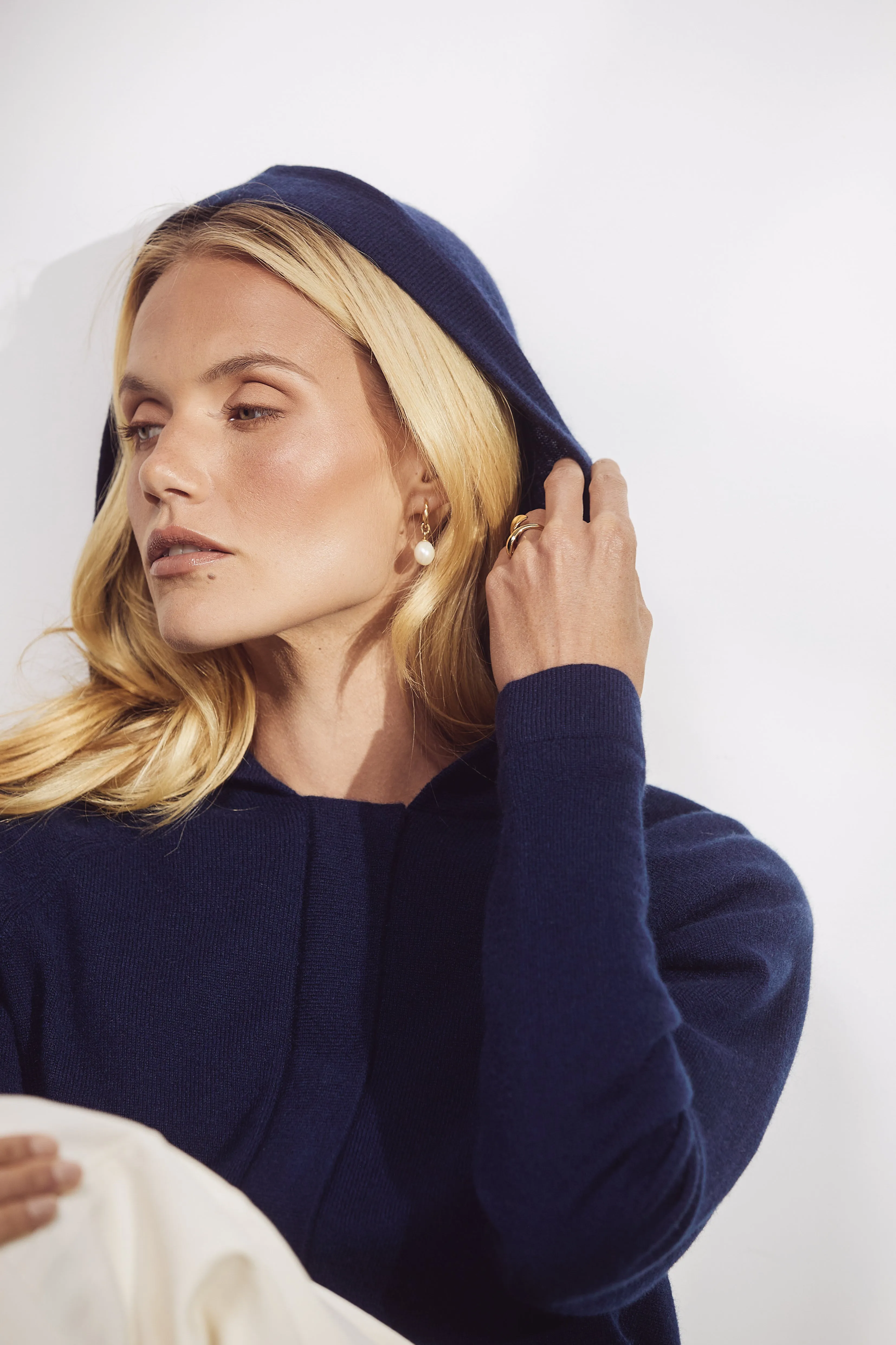 Cashmere Zip Hoodie - Midnight
