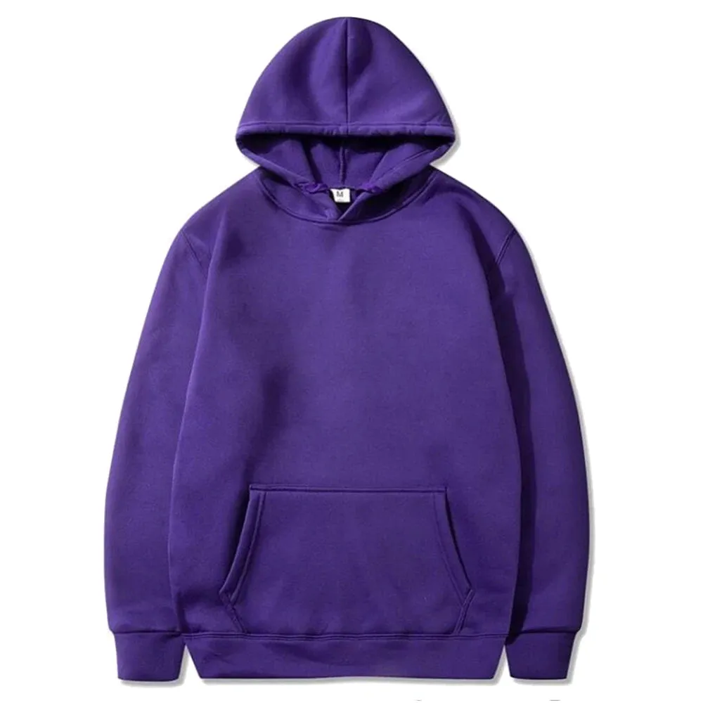 Casual Solid Color Men's Hoodie Sweatshirt