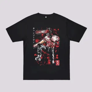 Chainsaw Sumi-e Oversized T-Shirt