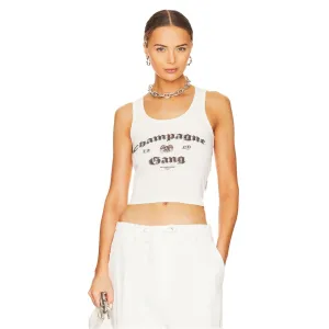 Champagne Gang Rib Tank