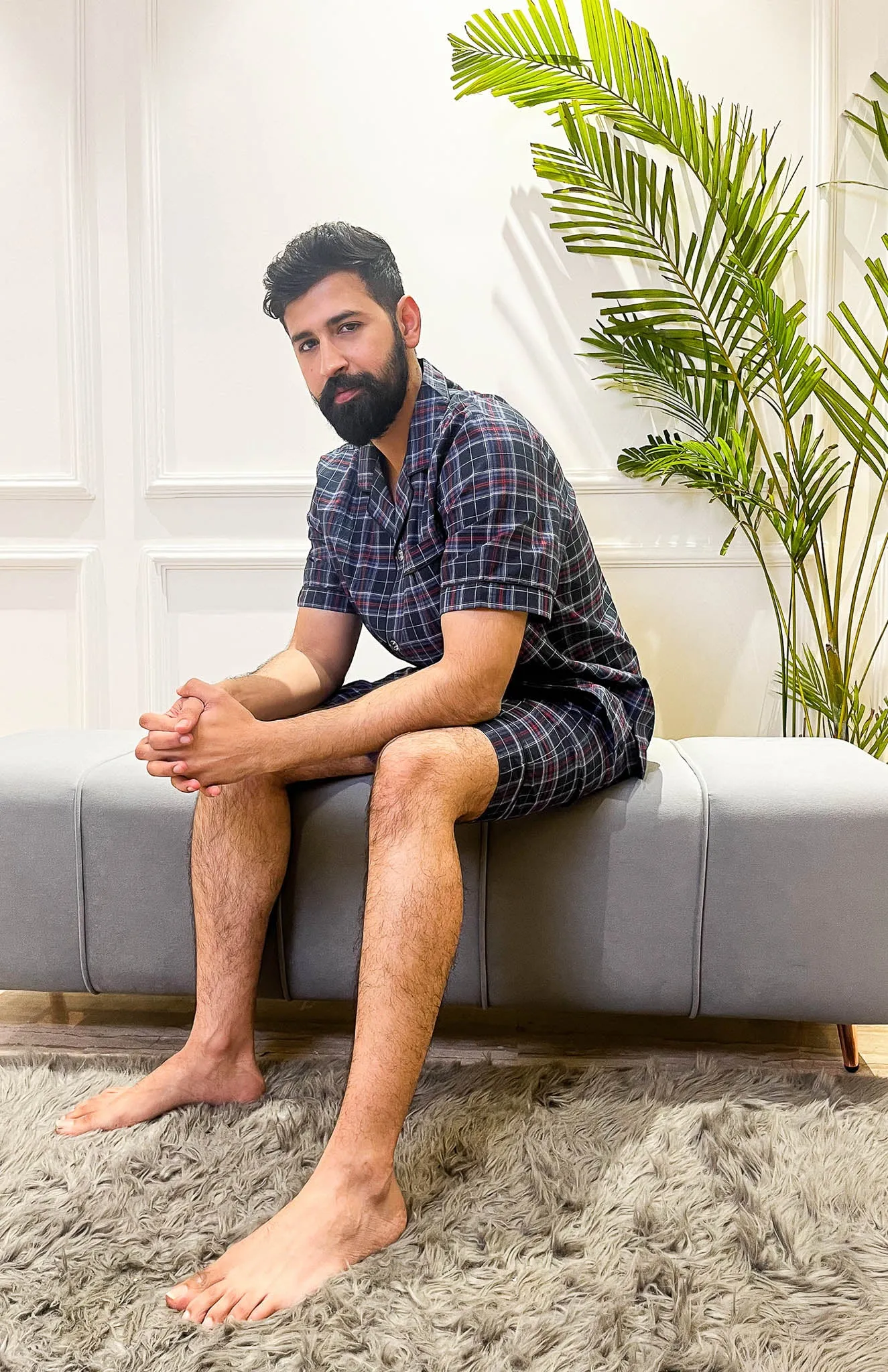 Check -It | Co-ord Set | Shirt & shorts Set | 100% Cotton
