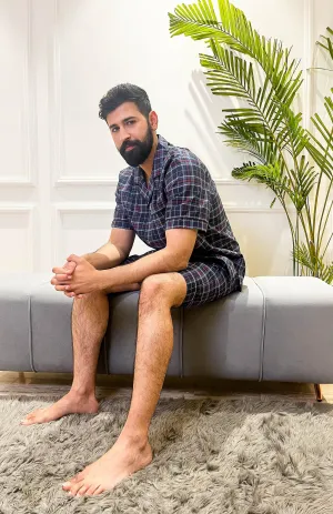 Check -It | Co-ord Set | Shirt & shorts Set | 100% Cotton