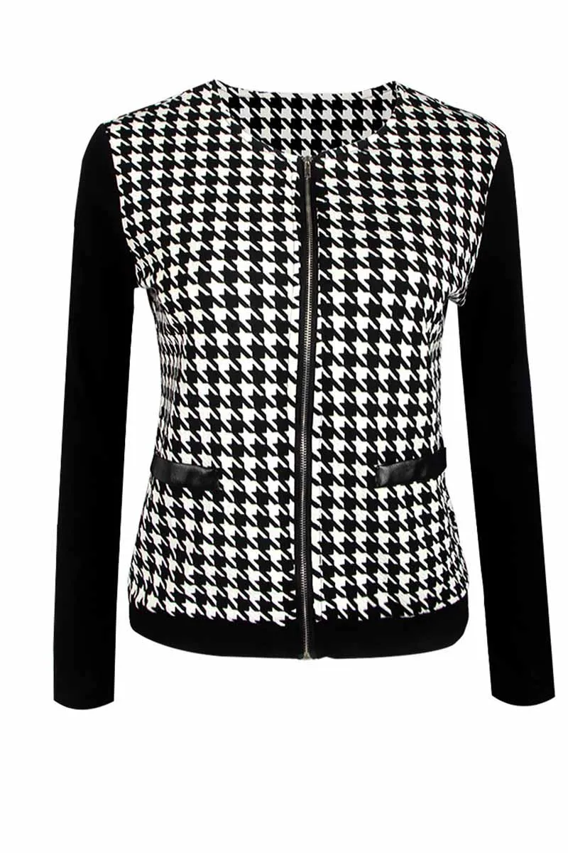 Chicindress Slim Plaid Jacket
