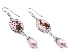 Chocolate Easter Bunny Earrings for Spring