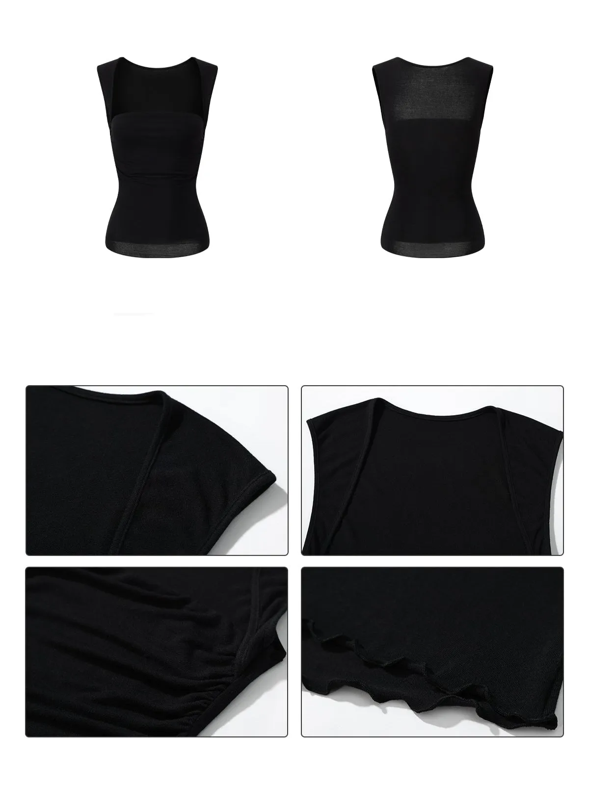 Clavicle Wide Shoulder Camisole