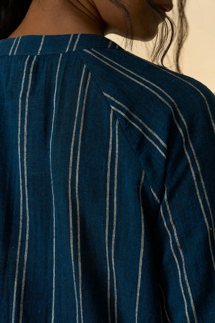 Cobalt Kala Cotton Long Shirt & Trousers Set