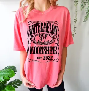 Comfort Colors Watermelon Moonshine Shirt / Country Western Shirt