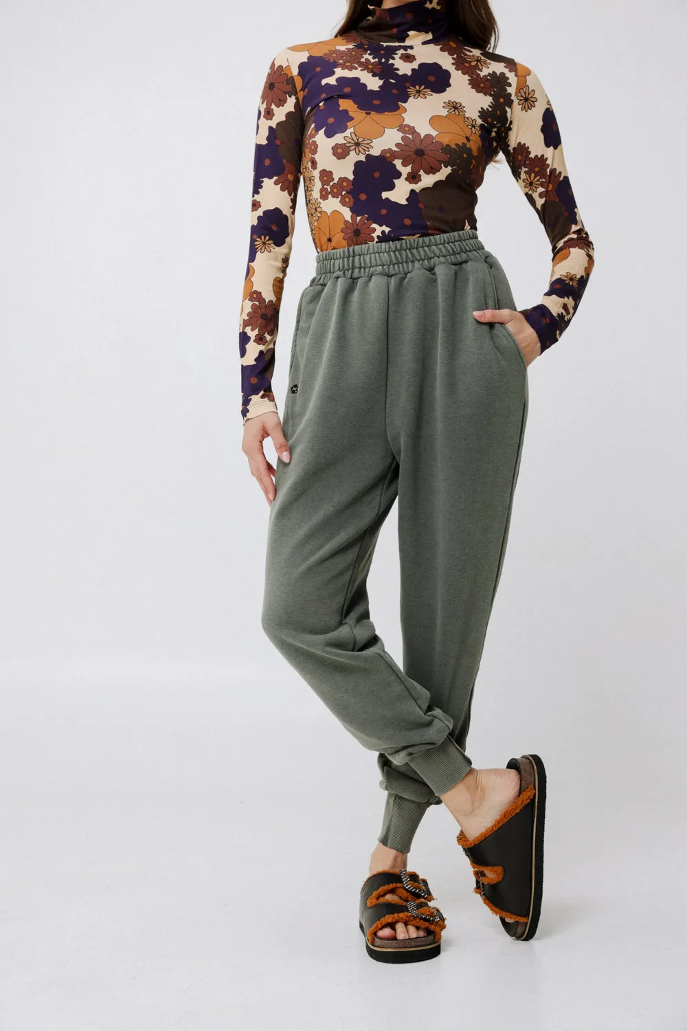 Comfort Washed Green Joggers