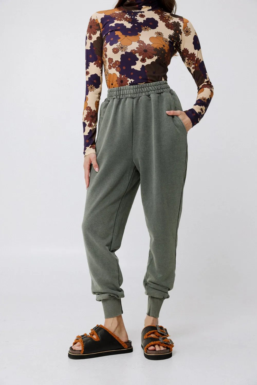 Comfort Washed Green Joggers