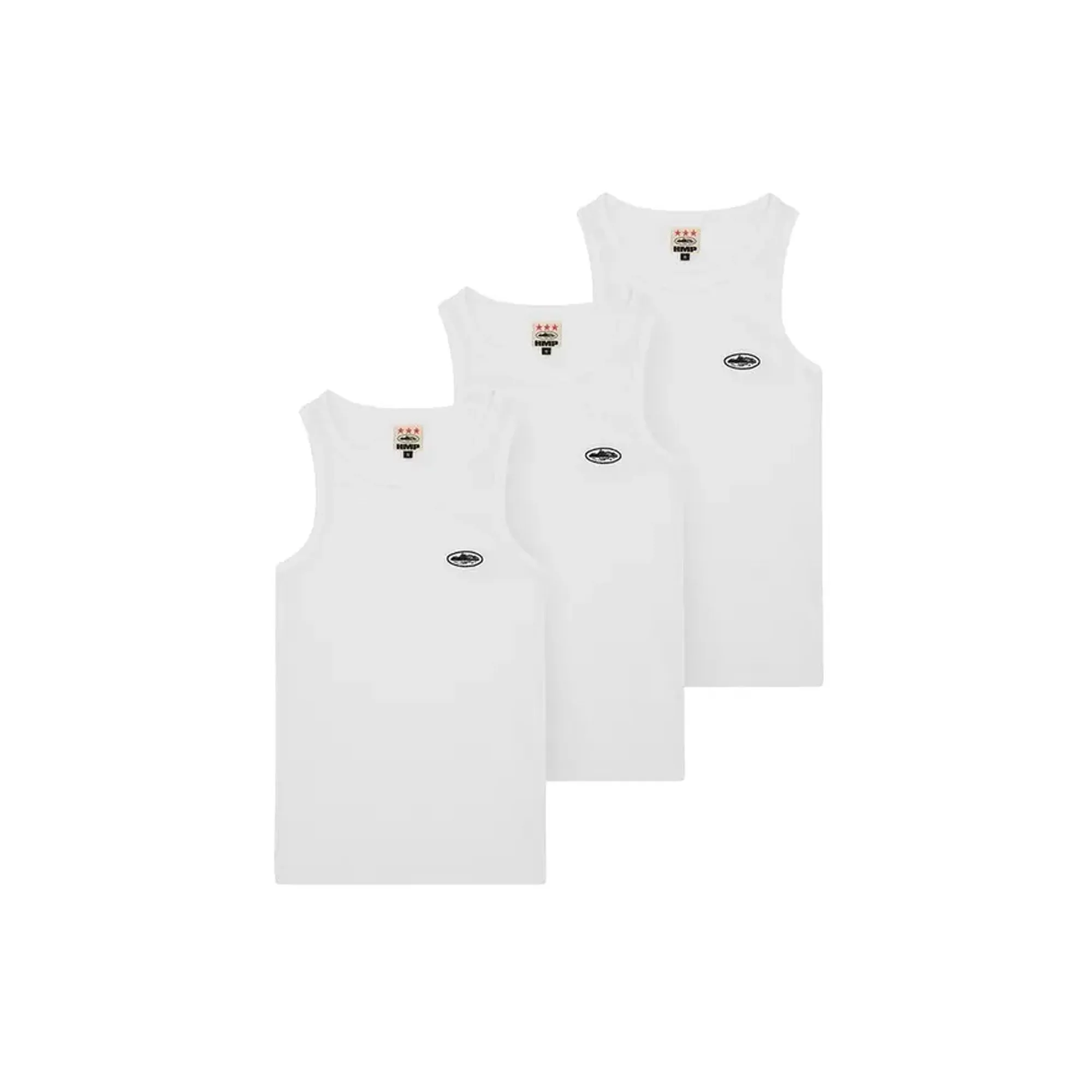 Corteiz HMP Essentials Tank Top (3 Pack) 'White' (2024)