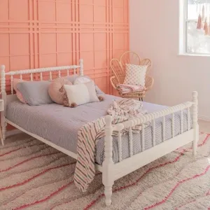 Cotton Comforter Quilt and Shams - Blue and White Pin Stripe